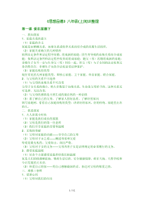 (人教版)初中政治知识点总结