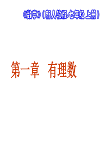 1.1 正数和负数课件(2 课 时)