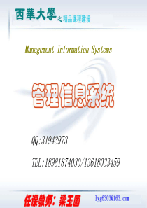 管理信息系统教案
