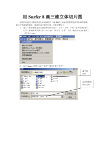 Surfer画三维切片