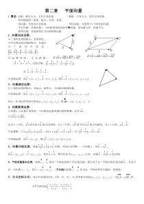 高一必修四第二章向量知识点