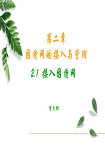2.1接入因特网