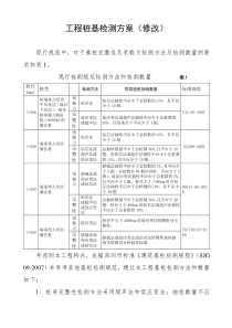 工程桩基检测方案