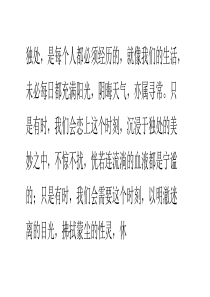 学会独处,与生活化干戈为玉帛
