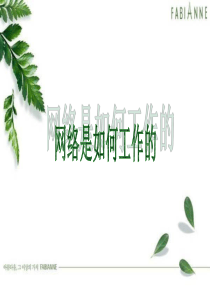 网络的功能与构造网络通信的工作原理