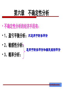 第六章 不确定性分析