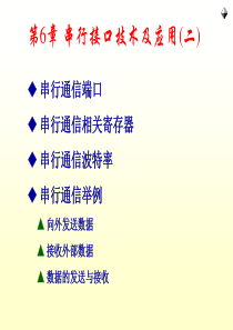 第六章 串行通信技术及应用(二)