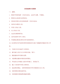 安全违章行为范例