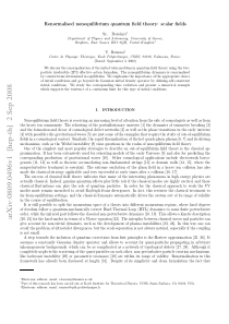 Renormalised nonequilibrium quantum field theory s