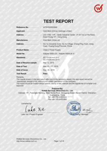 12V 1A EFT+Surge Test Report