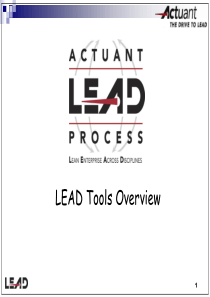 lean enterprise across discipline (LEAD)  Tools