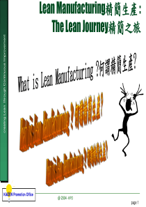 Lean Manufacturing for Applica KPO training