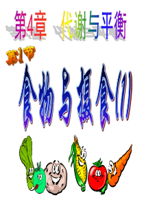 第1节 动物的食物与摄食