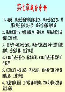 工业仪表与工程测试第7章成分分析