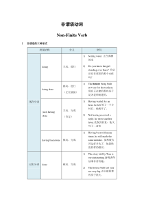 非谓语动词的用法归纳