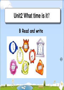 Unit 2 What time is it B Read and write