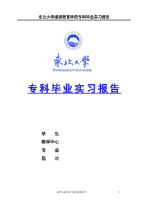 冶金技术专业专科实习报告新版实用