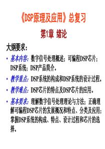 [理学]DSP原理及应用――总复习包括大纲要求和97个复习自测题终