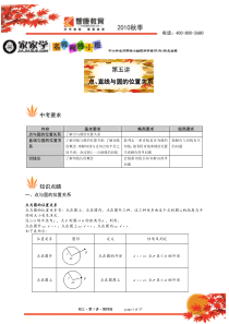 第5讲.点、直线与圆的位置关系.教师版