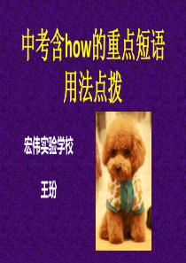 与how有关的重点短语用法分析