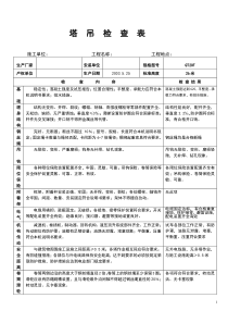 塔吊验收表