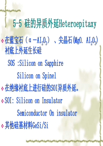 5-5硅的异质外延