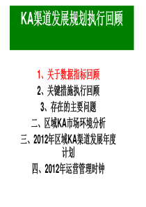 KA渠道发展规划执