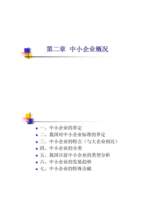 中小企业管理2：中小企业概况概况