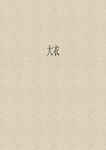 服装结构设计----大衣