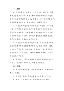 安全生产考核和奖惩制度