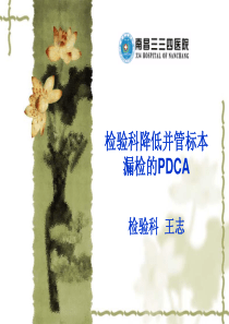 检验科并管漏检PDCA