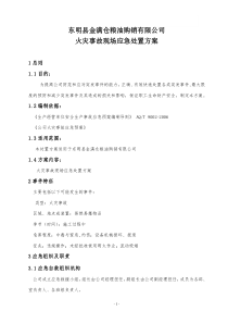 现场应急处置方案(火灾)汇总