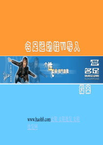 名 足 运 动 鞋 VI 导 入