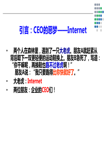 引言：CEO的恶梦――Internet