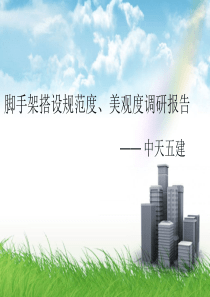 提高脚手架规范度和观感质量的若干措施