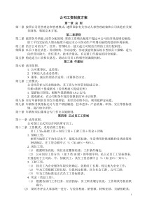 公司工资制度方案
