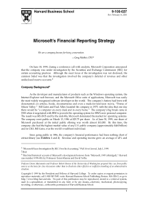MSFT-Financial-Reporting-Strategy