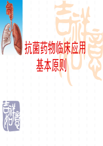 抗生素应用原则