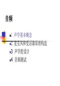 手机音频材料介绍