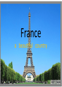 france介绍法国的英文ppt
