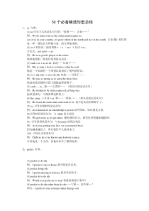 高考英语50个必备精选句型总结