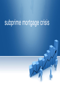 subprime mortgage crisis 次贷危机