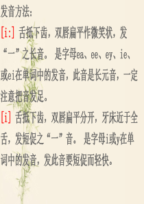 英语音标舌位