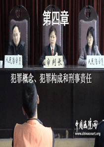 CUMT-刑法学-选修课-刘景良-第04章 犯罪概念、犯罪构成和刑事责任