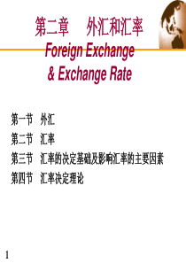 外汇和汇率