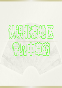 北京地区常见中草药图片