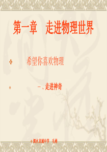《打开物理世界的大门》ppt课件