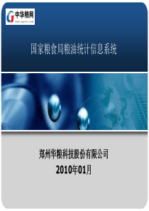 国家粮食局粮油统计信息系统手册