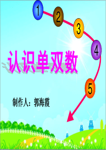 大班认识10以内单双数