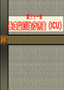 重症监测治疗病室